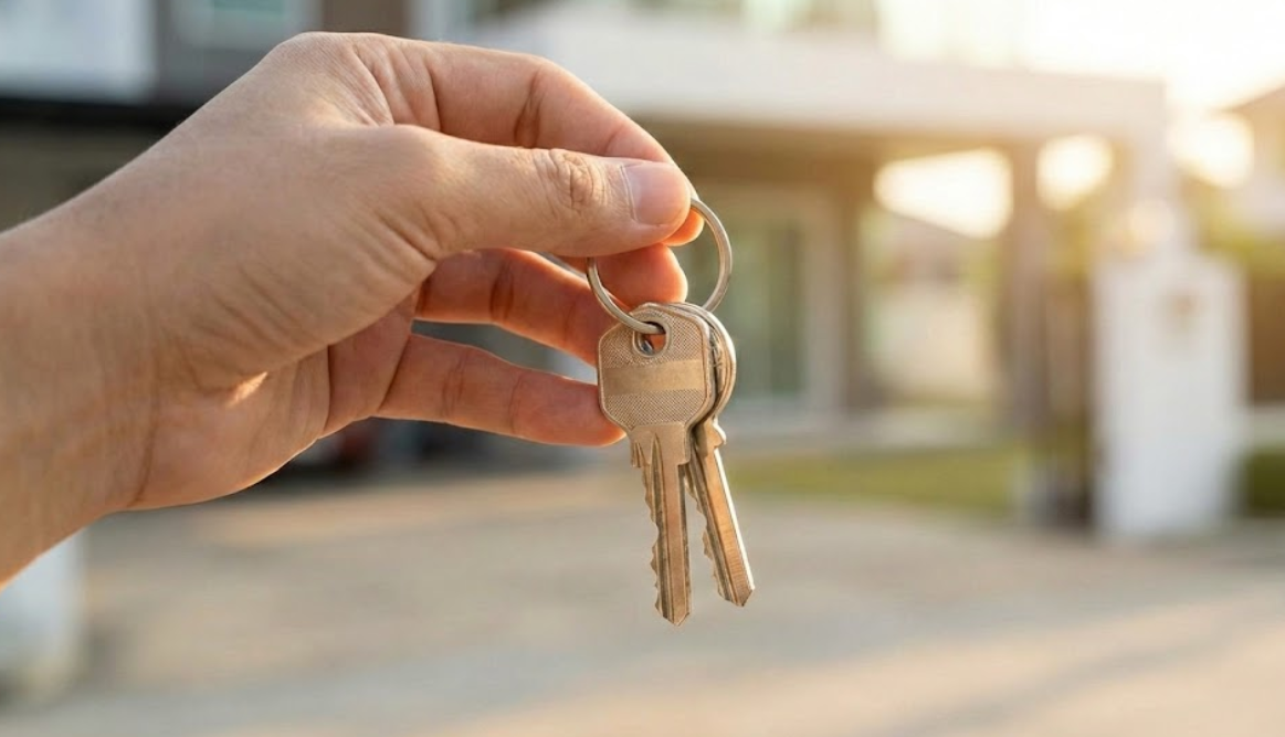 Entrega de llaves de un piso listo para una visita gestionada mediante la app GoKey.